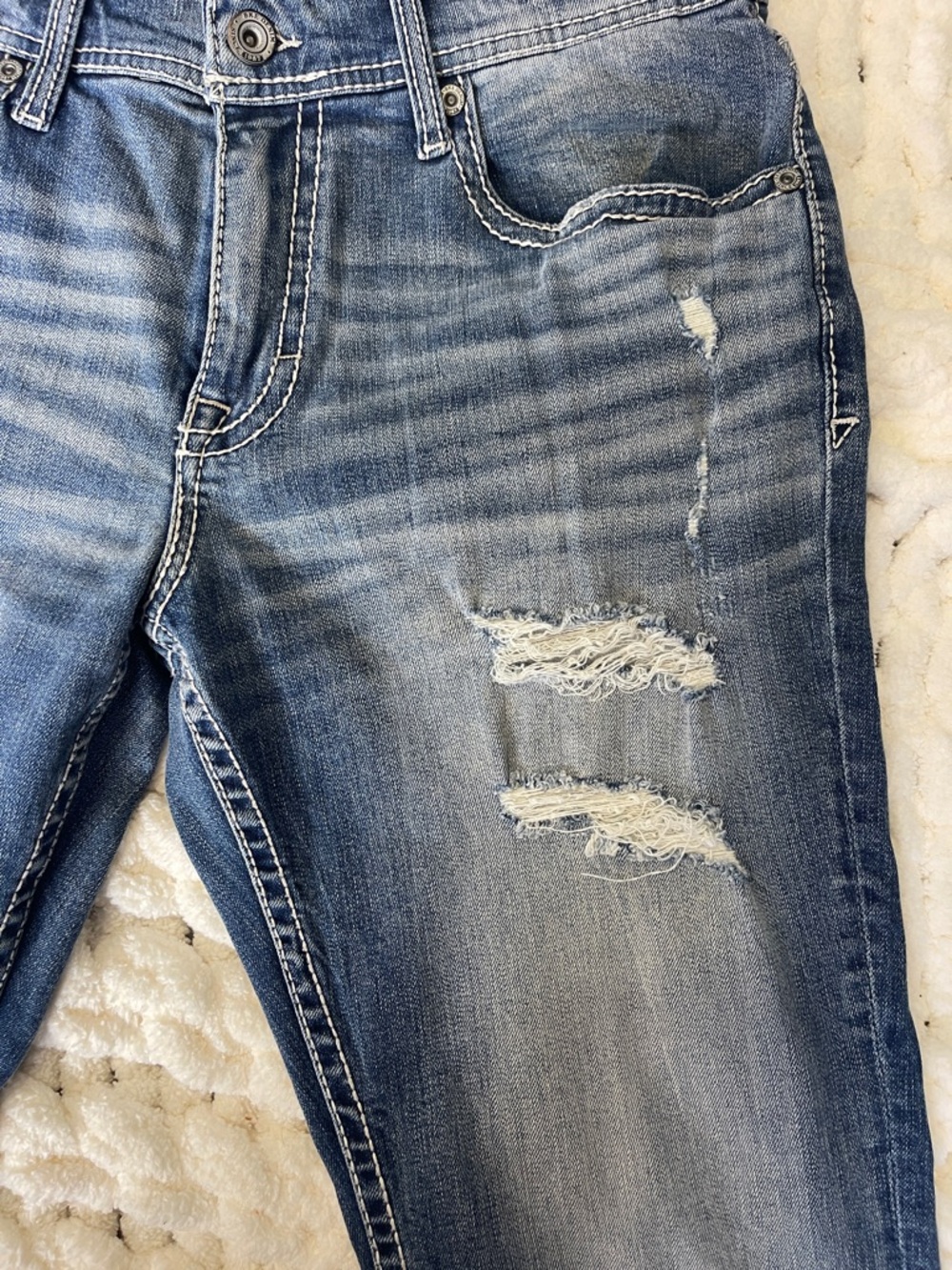 BKE Men’s Jake size W33/L34. Straight leg Jeans in Light Blue Wash - Picture 5 of 5